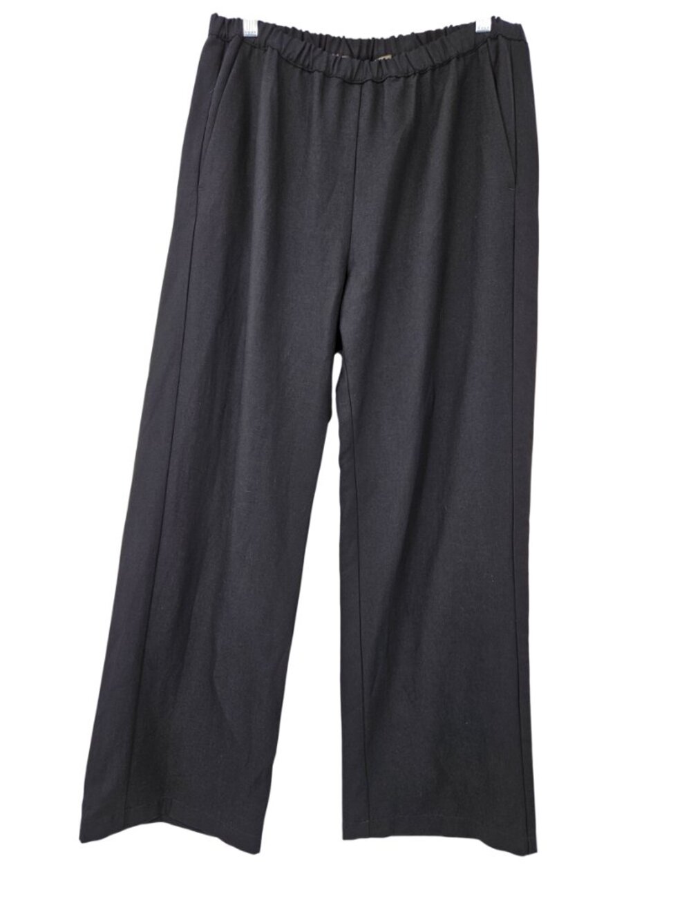 Enza Costa Twill Everywhere Pant Black Women's Size 3 U.S. L Wide Leg Minimalist - Picture 3 of 12